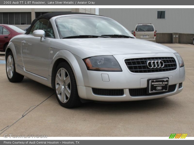 Lake Silver Metallic / Aviator Gray 2003 Audi TT 1.8T Roadster