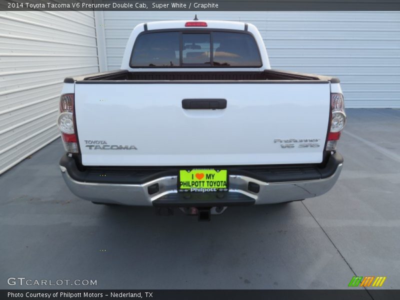 Super White / Graphite 2014 Toyota Tacoma V6 Prerunner Double Cab