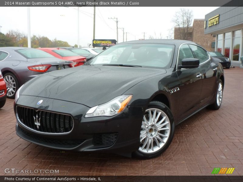 Nero Ribelle (Black Metallic) / Cuoio 2014 Maserati Quattroporte S Q4 AWD