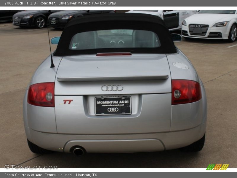 Lake Silver Metallic / Aviator Gray 2003 Audi TT 1.8T Roadster