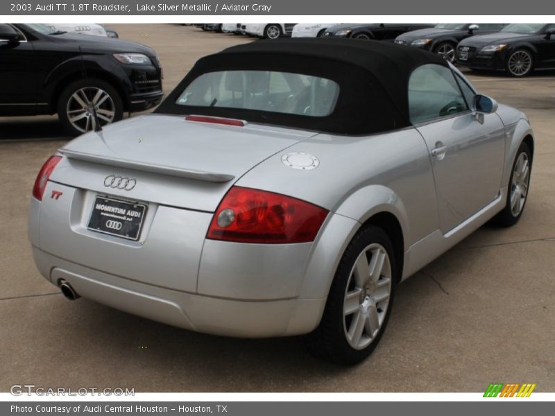 Lake Silver Metallic / Aviator Gray 2003 Audi TT 1.8T Roadster