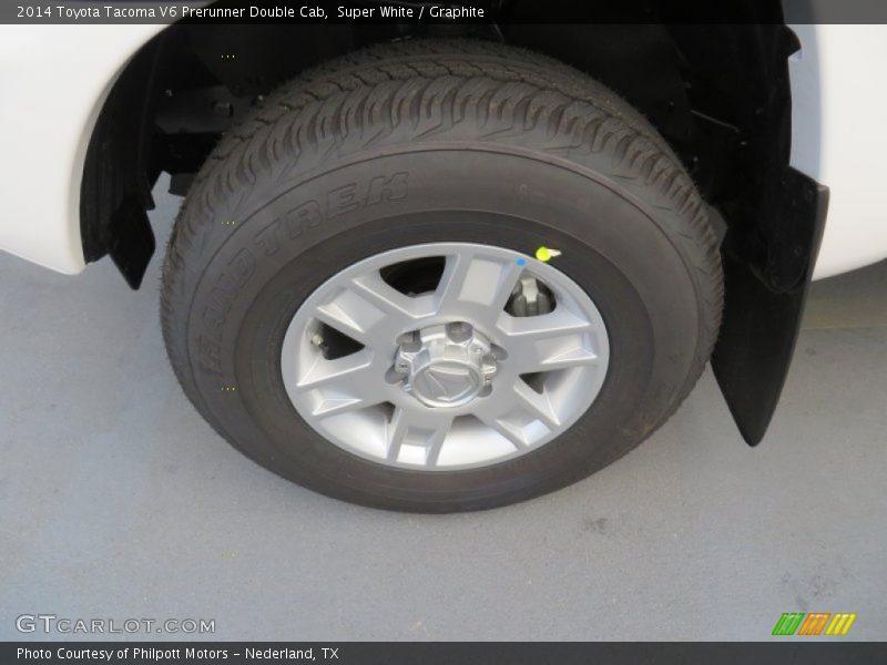 Super White / Graphite 2014 Toyota Tacoma V6 Prerunner Double Cab