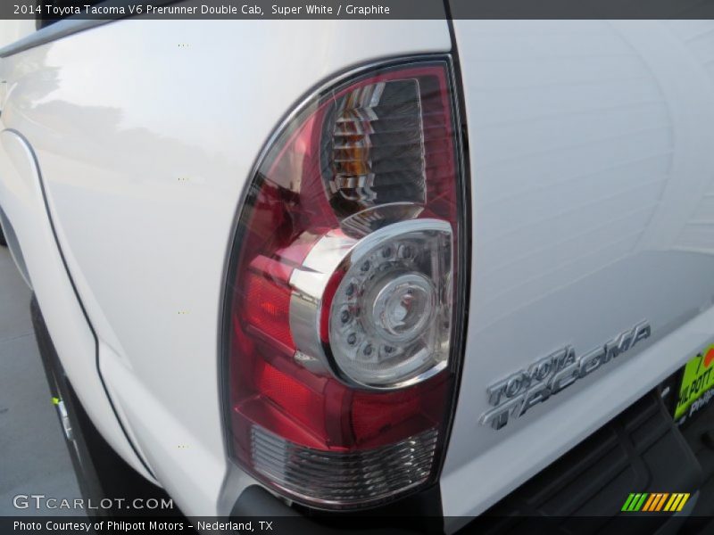 Super White / Graphite 2014 Toyota Tacoma V6 Prerunner Double Cab