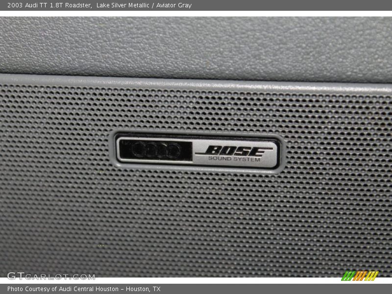 Lake Silver Metallic / Aviator Gray 2003 Audi TT 1.8T Roadster