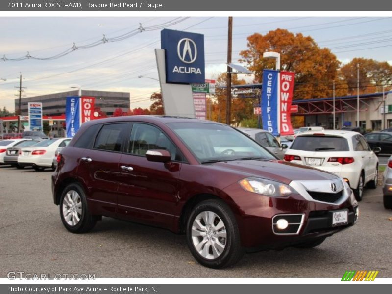 Basque Red Pearl / Taupe 2011 Acura RDX SH-AWD