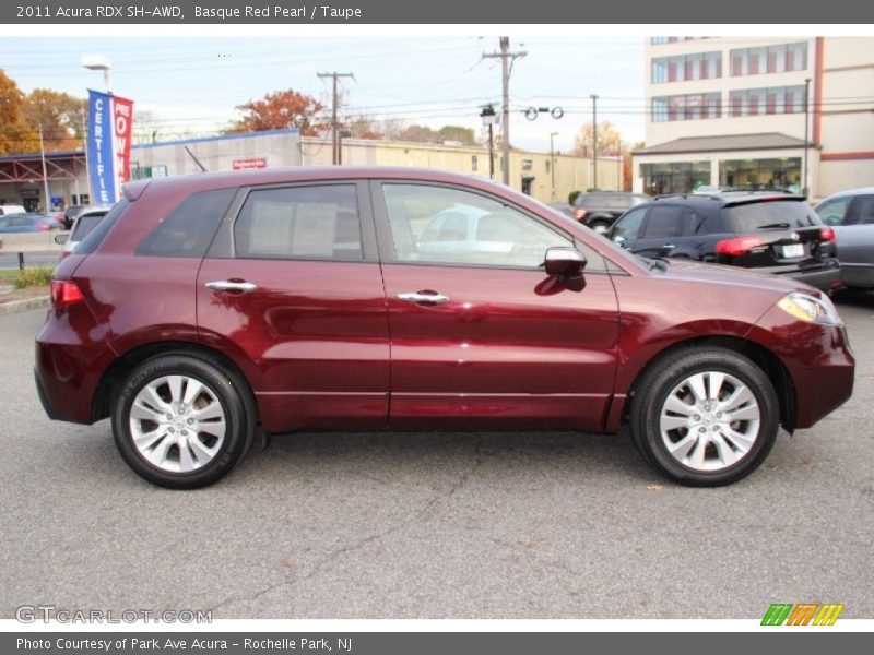 Basque Red Pearl / Taupe 2011 Acura RDX SH-AWD