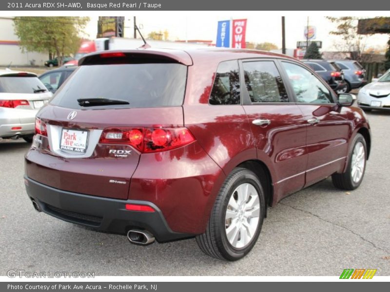 Basque Red Pearl / Taupe 2011 Acura RDX SH-AWD