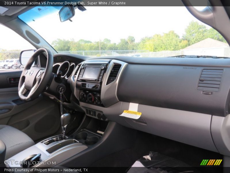 Super White / Graphite 2014 Toyota Tacoma V6 Prerunner Double Cab