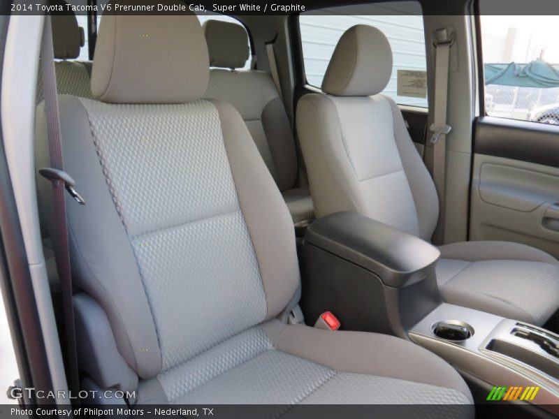 Super White / Graphite 2014 Toyota Tacoma V6 Prerunner Double Cab