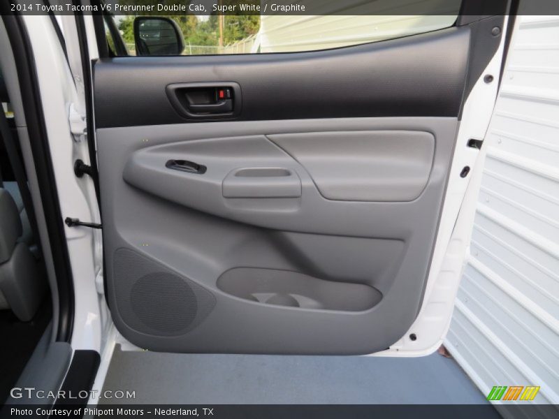 Super White / Graphite 2014 Toyota Tacoma V6 Prerunner Double Cab