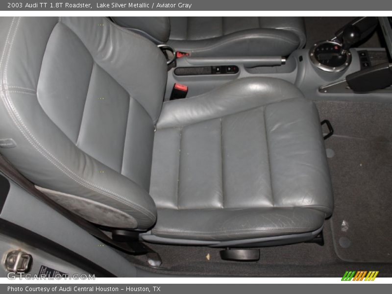 Lake Silver Metallic / Aviator Gray 2003 Audi TT 1.8T Roadster