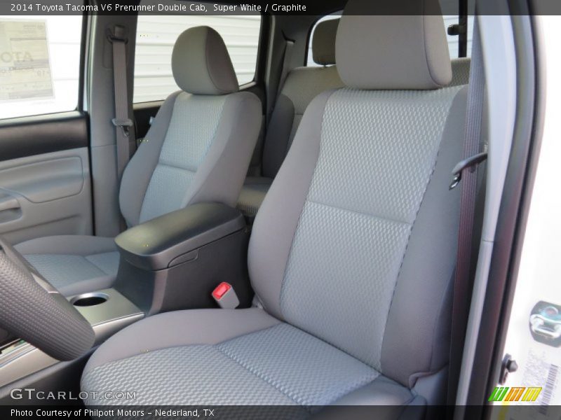 Super White / Graphite 2014 Toyota Tacoma V6 Prerunner Double Cab