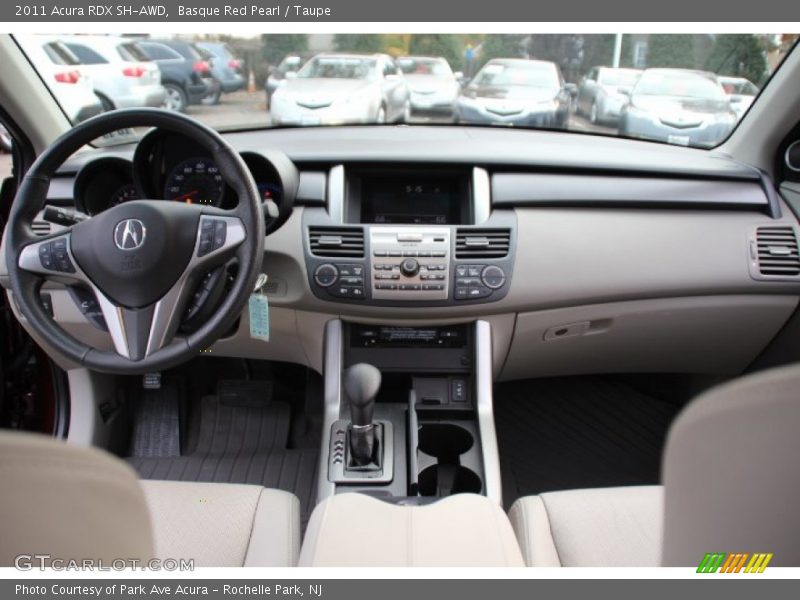 Basque Red Pearl / Taupe 2011 Acura RDX SH-AWD
