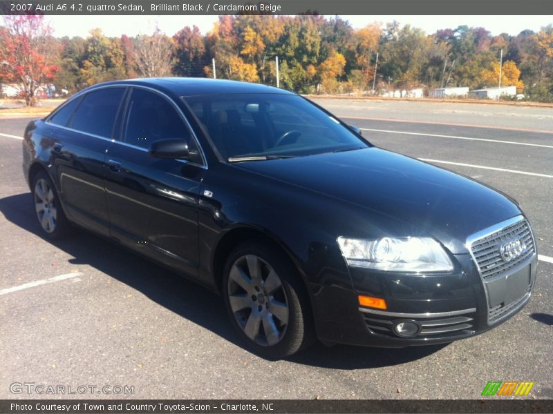 Brilliant Black / Cardamom Beige 2007 Audi A6 4.2 quattro Sedan