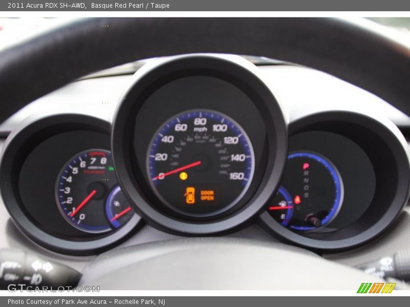 Basque Red Pearl / Taupe 2011 Acura RDX SH-AWD