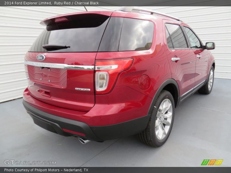 Ruby Red / Charcoal Black 2014 Ford Explorer Limited