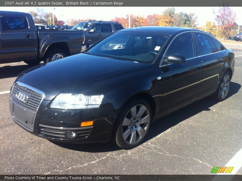 Brilliant Black / Cardamom Beige 2007 Audi A6 4.2 quattro Sedan