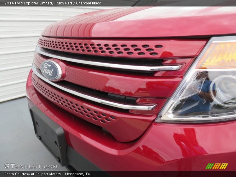 Ruby Red / Charcoal Black 2014 Ford Explorer Limited