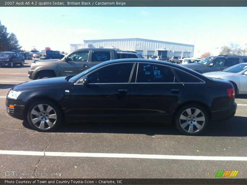 Brilliant Black / Cardamom Beige 2007 Audi A6 4.2 quattro Sedan