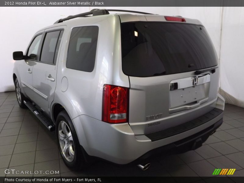 Alabaster Silver Metallic / Black 2012 Honda Pilot EX-L