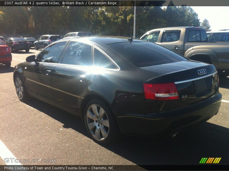 Brilliant Black / Cardamom Beige 2007 Audi A6 4.2 quattro Sedan