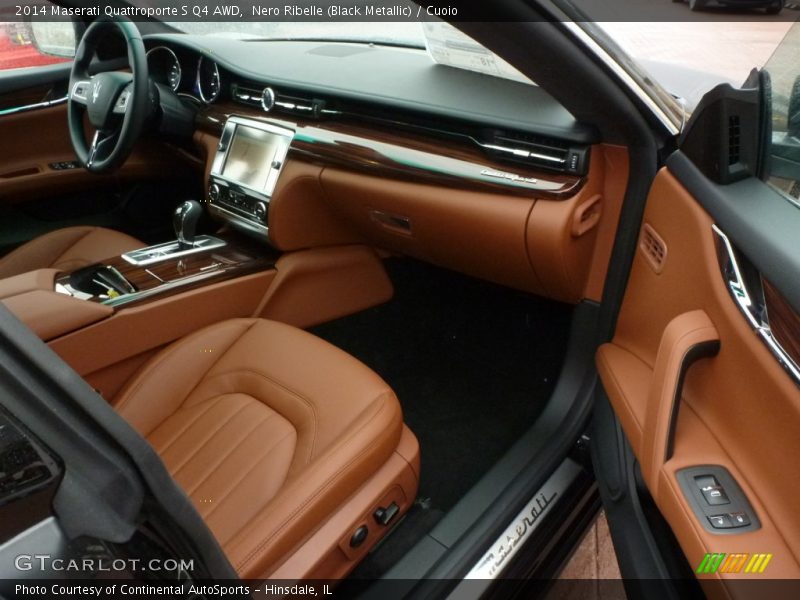 Nero Ribelle (Black Metallic) / Cuoio 2014 Maserati Quattroporte S Q4 AWD