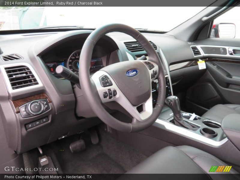 Ruby Red / Charcoal Black 2014 Ford Explorer Limited