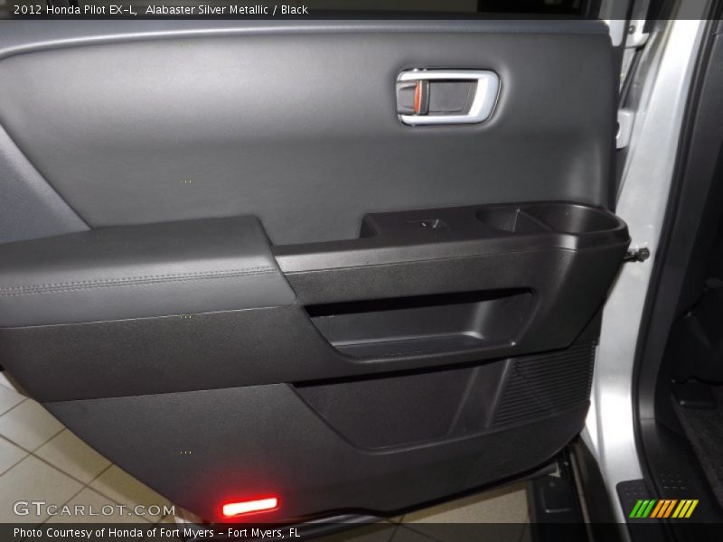 Alabaster Silver Metallic / Black 2012 Honda Pilot EX-L