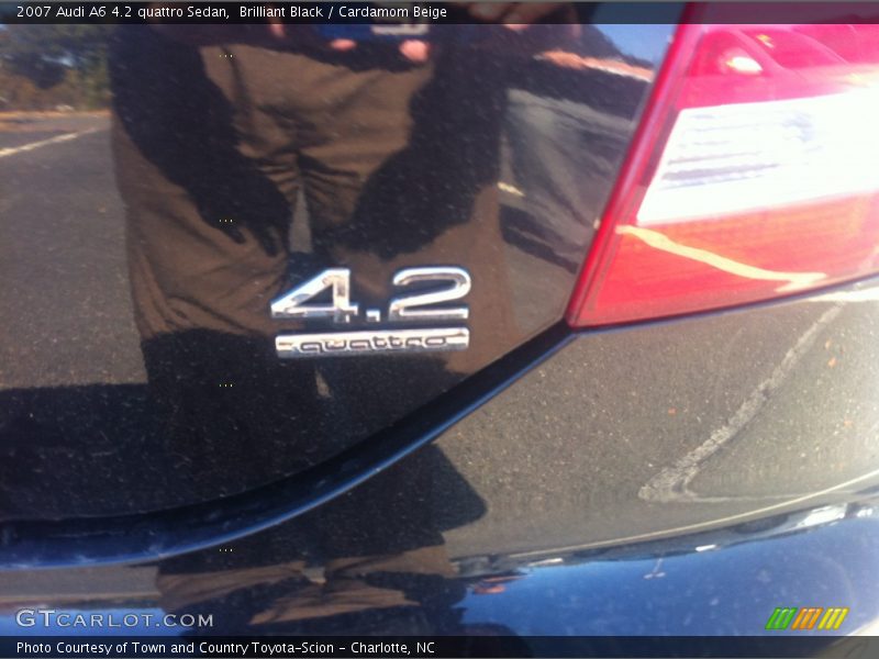 Brilliant Black / Cardamom Beige 2007 Audi A6 4.2 quattro Sedan