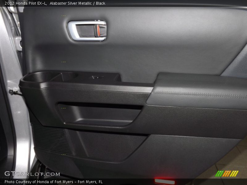 Alabaster Silver Metallic / Black 2012 Honda Pilot EX-L