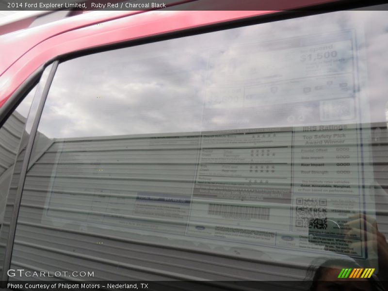 Ruby Red / Charcoal Black 2014 Ford Explorer Limited