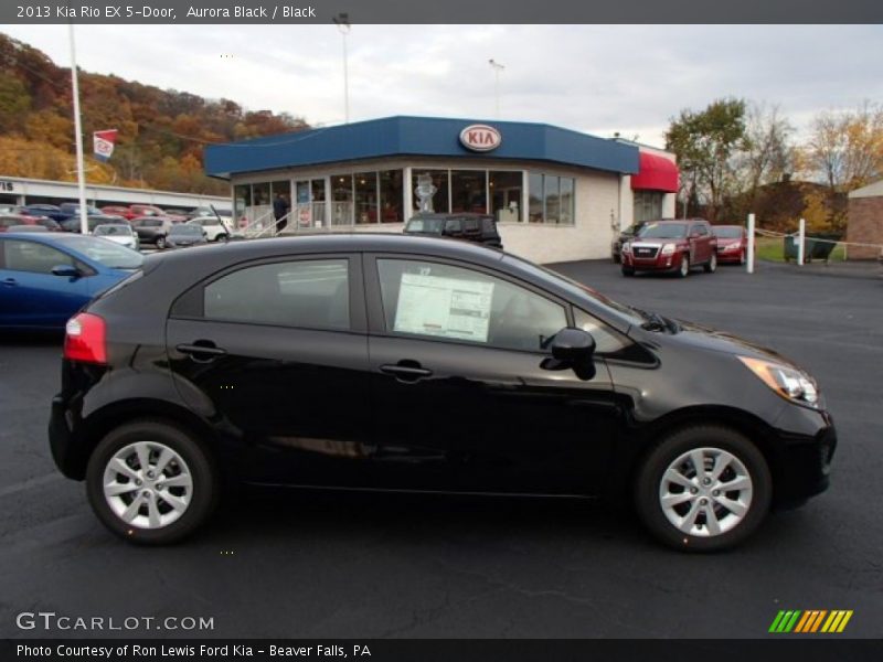 Aurora Black / Black 2013 Kia Rio EX 5-Door