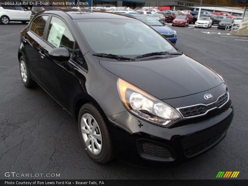 Aurora Black / Black 2013 Kia Rio EX 5-Door