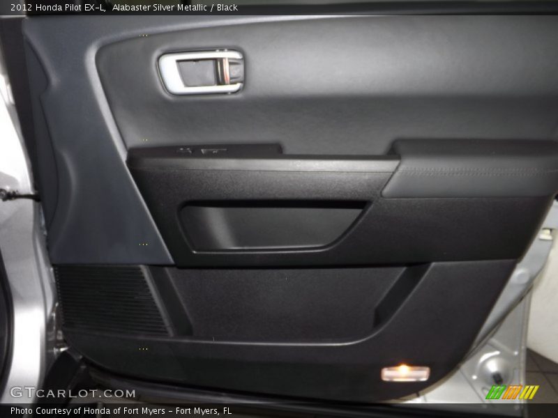 Alabaster Silver Metallic / Black 2012 Honda Pilot EX-L