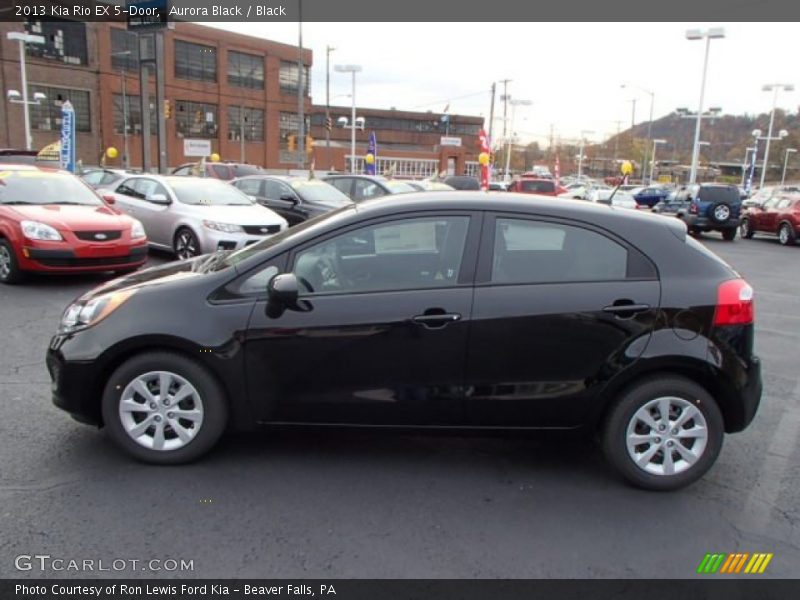 Aurora Black / Black 2013 Kia Rio EX 5-Door