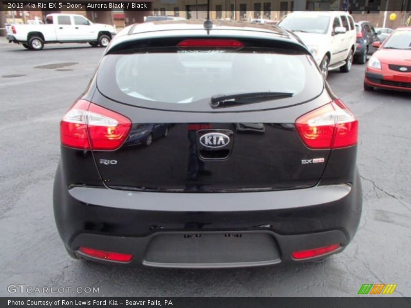 Aurora Black / Black 2013 Kia Rio EX 5-Door