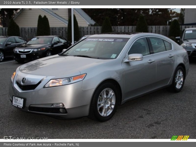 Palladium Silver Metallic / Ebony 2010 Acura TL 3.5