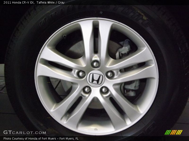 Taffeta White / Gray 2011 Honda CR-V EX