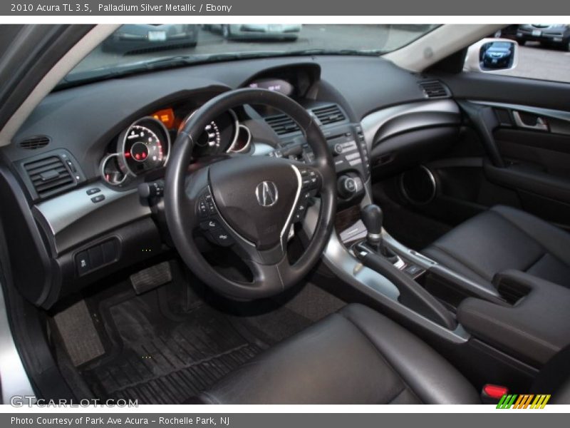 Palladium Silver Metallic / Ebony 2010 Acura TL 3.5