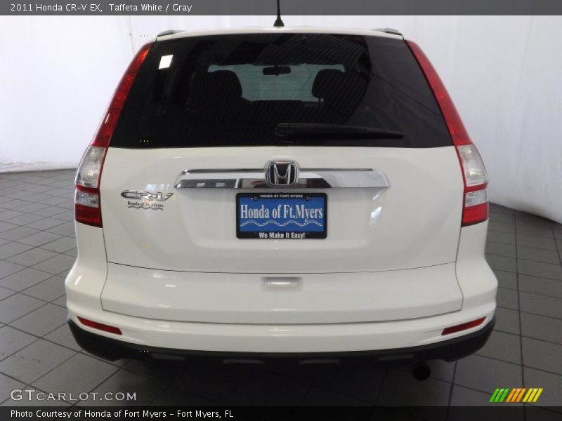 Taffeta White / Gray 2011 Honda CR-V EX