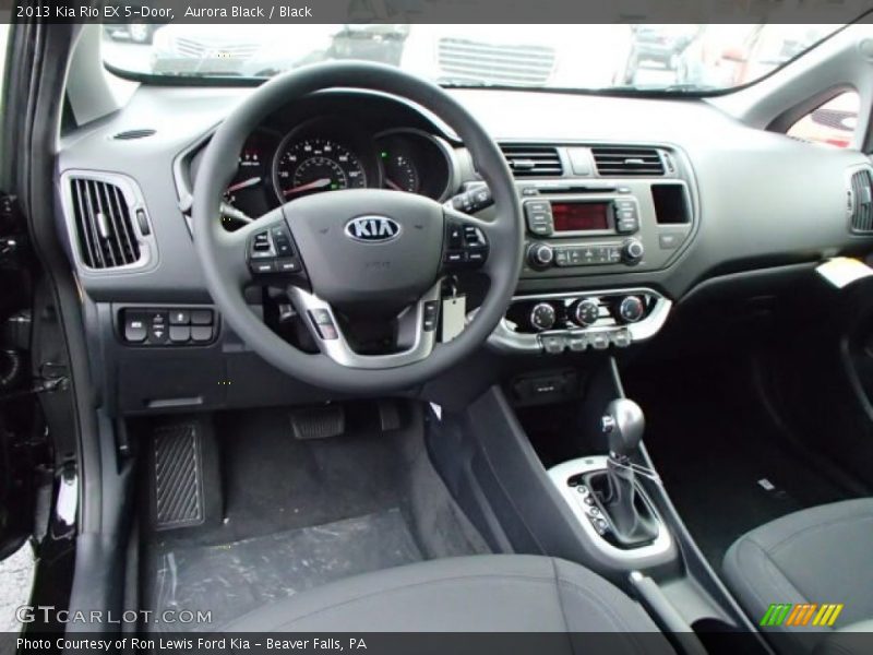 Aurora Black / Black 2013 Kia Rio EX 5-Door