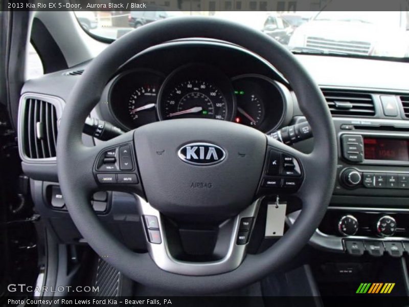 Aurora Black / Black 2013 Kia Rio EX 5-Door