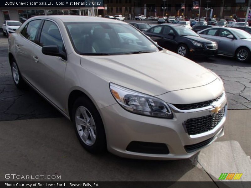 Gold Mist Metallic / Gray 2008 Chevrolet Impala LT