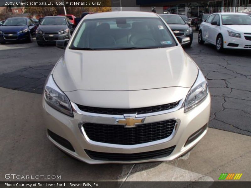 Gold Mist Metallic / Gray 2008 Chevrolet Impala LT