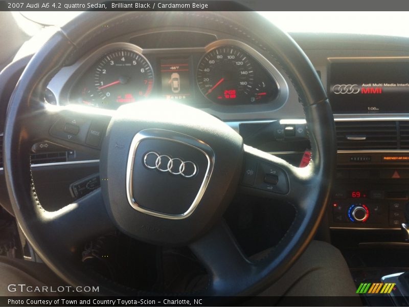 Brilliant Black / Cardamom Beige 2007 Audi A6 4.2 quattro Sedan