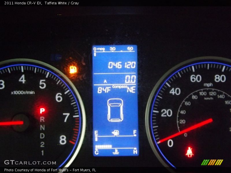 Taffeta White / Gray 2011 Honda CR-V EX
