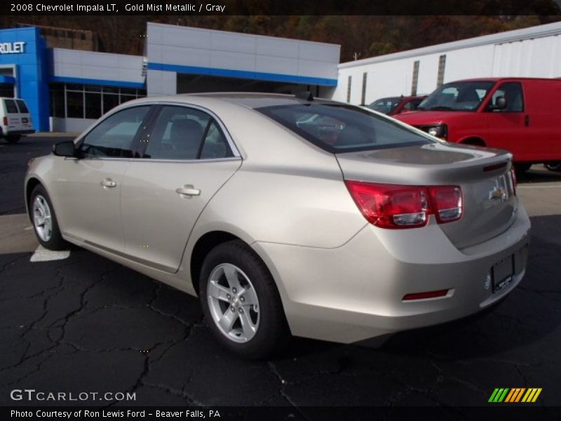 Gold Mist Metallic / Gray 2008 Chevrolet Impala LT