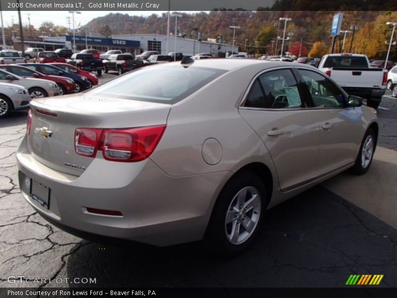Gold Mist Metallic / Gray 2008 Chevrolet Impala LT