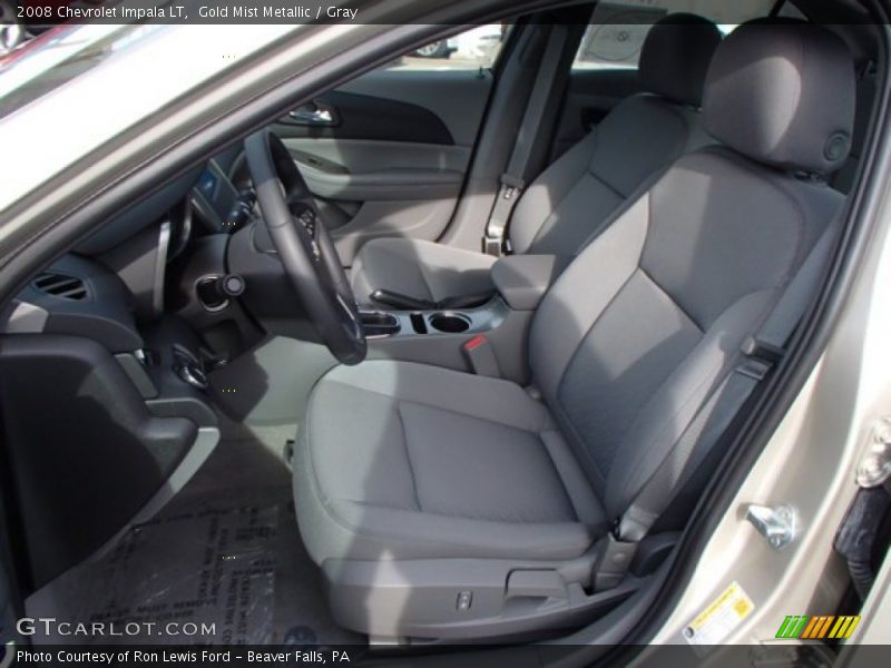 Gold Mist Metallic / Gray 2008 Chevrolet Impala LT