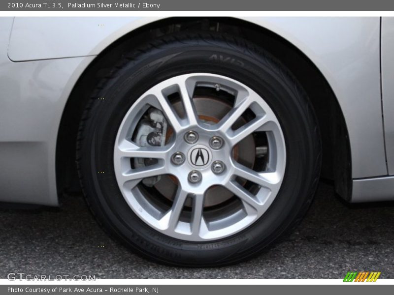 Palladium Silver Metallic / Ebony 2010 Acura TL 3.5